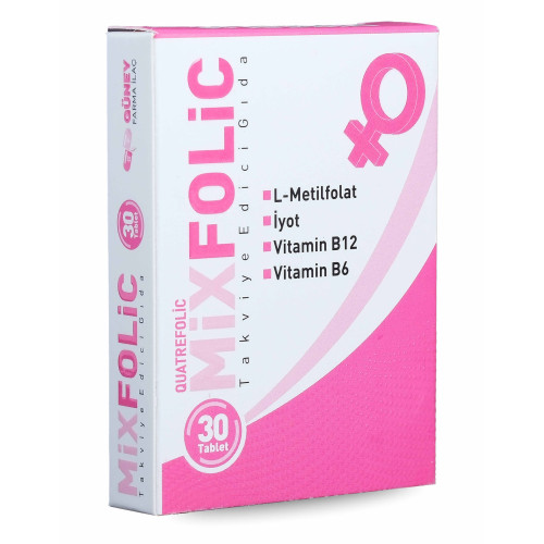 Mixfolic 30 Tablet - Takviye Edici Gıda