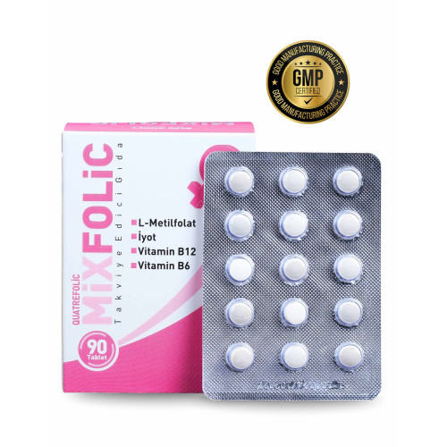 Mixfolic 90 Tablet - Takviye Edici Gıda