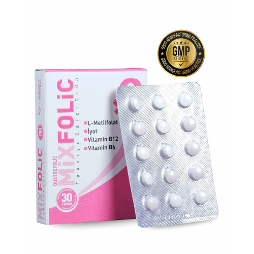 Mixfolic 30 Tablet - Takviye Edici Gıda