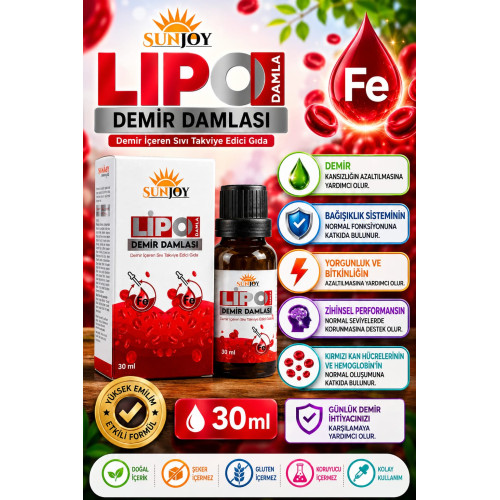 Sunjoy Lipo Demir Vitamin Takviyesi