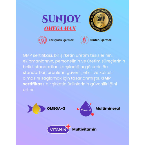 Sunjoy Omega MAX - Balık Yağı ve Multivitamin
