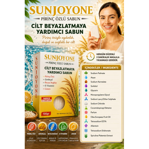 Sunjoyone Pirinç Özlü Sabun