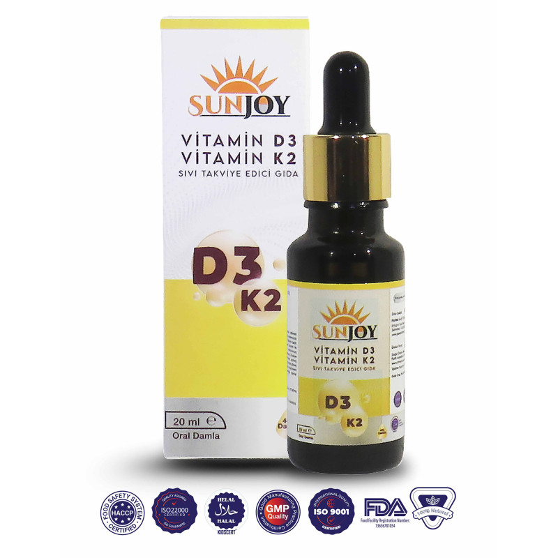 Sunjoy D3K2 Vitamin Takviyesi
